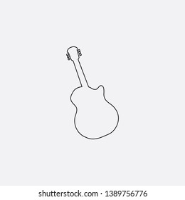 guitar icon sign signifier vector