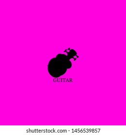 guitar icon sign signifier vector