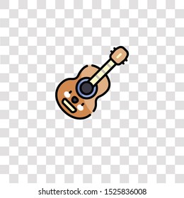 guitar icon sign and symbol. guitar color icon for website design and mobile app development. Simple Element from music collection for mobile concept and web apps icon.