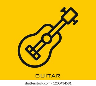 Guitar icon signs