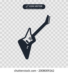 guitar icon symbol template for graphic and web design collection logo vector illustration