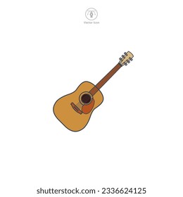 guitar icon symbol vector illustration isolated on white background