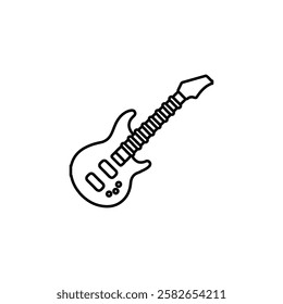 guitar icon thin line outline sign