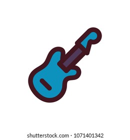 guitar icon vector