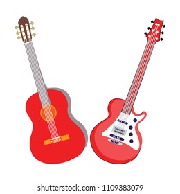 Guitar icon vector
