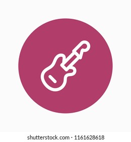 guitar icon vector