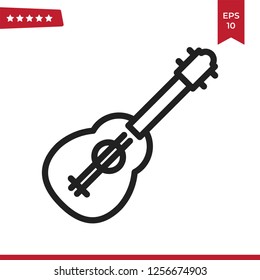 Guitar icon vector