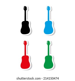 Guitar icon  - vector