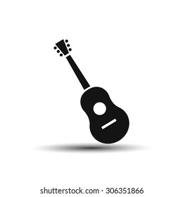 guitar icon vector