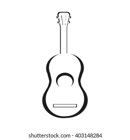 guitar icon vector