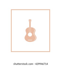 guitar icon vector