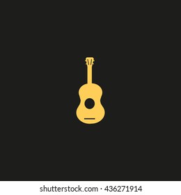 guitar icon vector