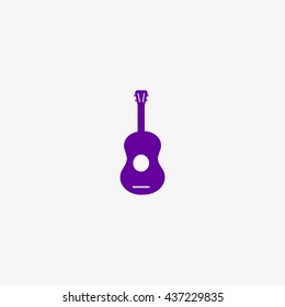 guitar icon vector