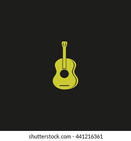 guitar icon vector