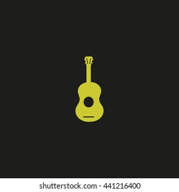 guitar icon vector