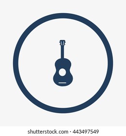 guitar icon vector