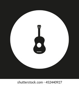 guitar icon vector