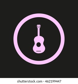 guitar icon vector
