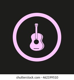 guitar icon vector