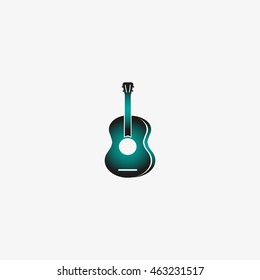 guitar icon vector