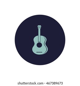 guitar icon vector