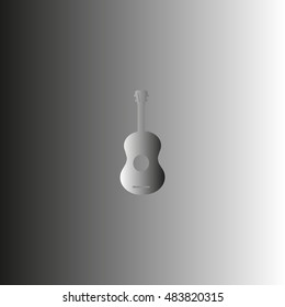 guitar icon vector