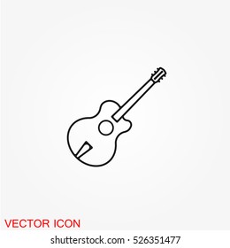 Guitar icon vector