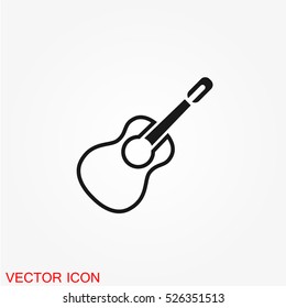 Guitar icon vector