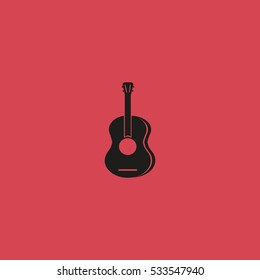 guitar icon vector