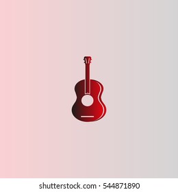 guitar icon vector