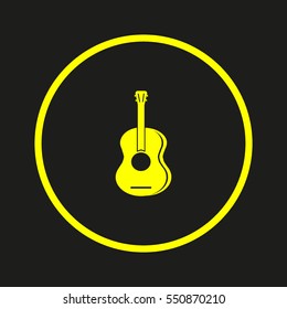 guitar icon vector