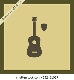 Guitar icon vector