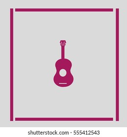 guitar icon vector
