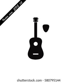 Guitar icon vector