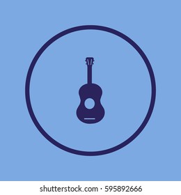 guitar icon vector