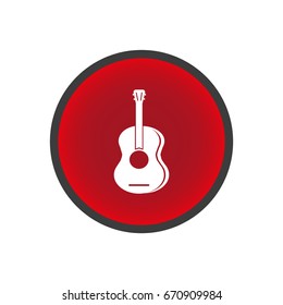 guitar icon vector