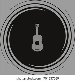 guitar icon vector