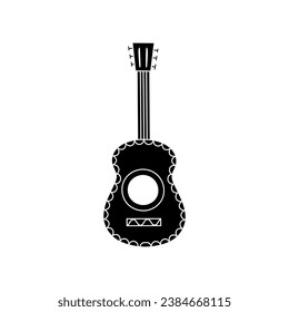 Guitar icon vector. acoustic illustration sign. audio symbol.