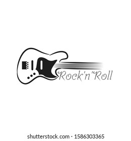 Guitar icon vector, Acoustic musical instrument sign Isolated on white background. Trendy Flat style for graphic design, logo, Web site, social media, UI, mobile app, EPS10