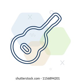 Guitar icon vector can be used as png, Guitar