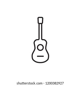 guitar icon vector design. icon vector line style