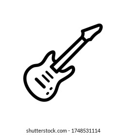 guitar icon vector eps trendy design template logo signage illustration clip art