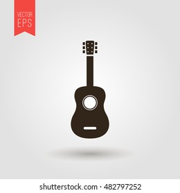 Guitar Icon Vector EPS10 - Ukulele Hawaiian Guitar