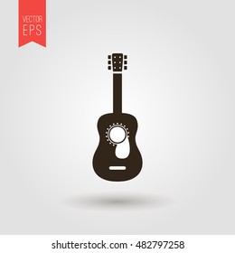 Guitar Icon Vector EPS10 - Ukulele Hawaiian Guitar