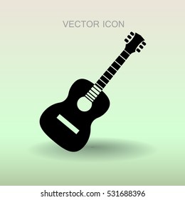 guitar icon vector illustration