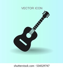 guitar icon vector illustration