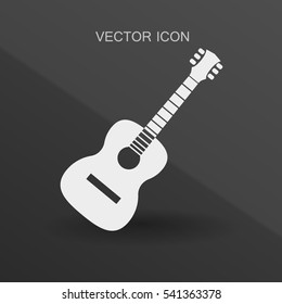 guitar icon vector illustration
