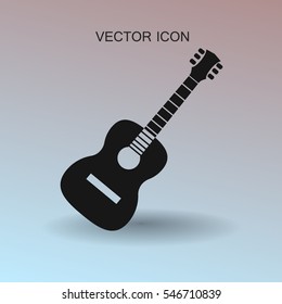 guitar icon vector illustration