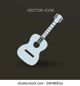 guitar icon vector illustration