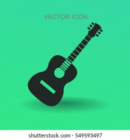 guitar icon vector illustration